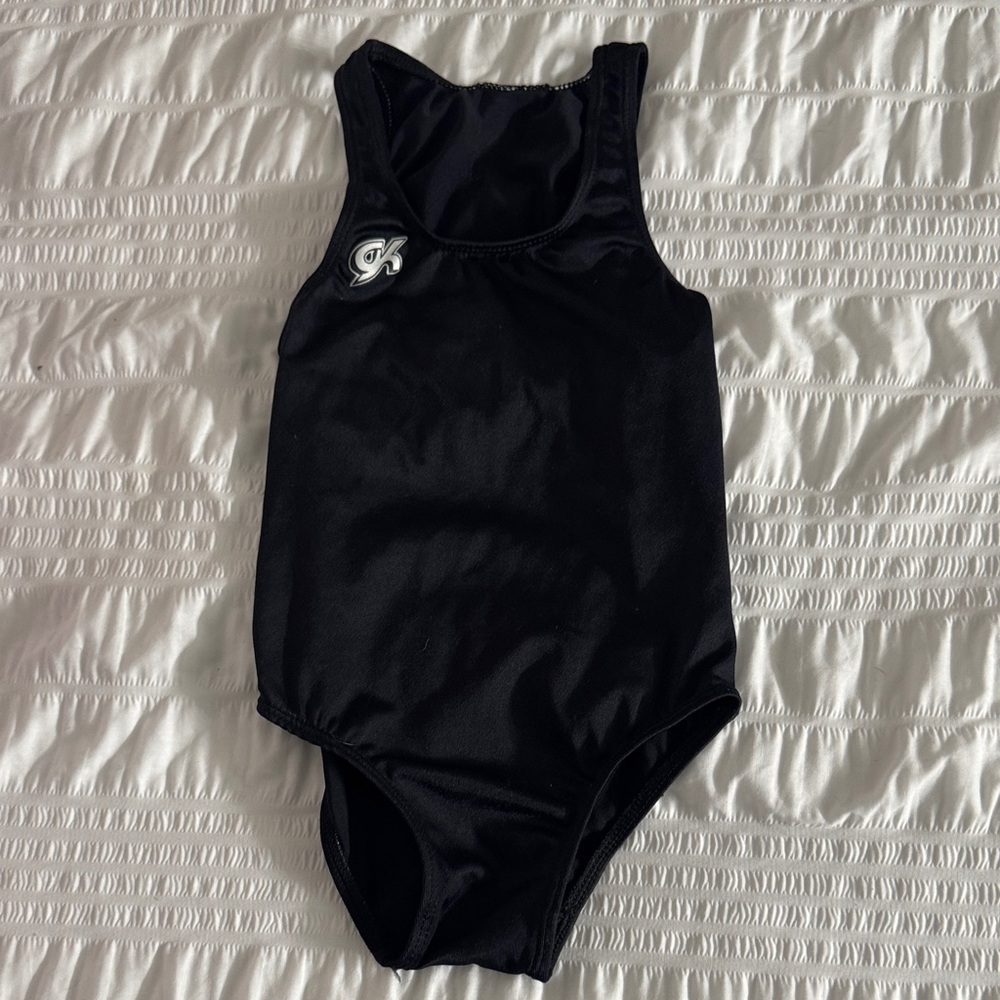 GK Black Sleeveless Leotard